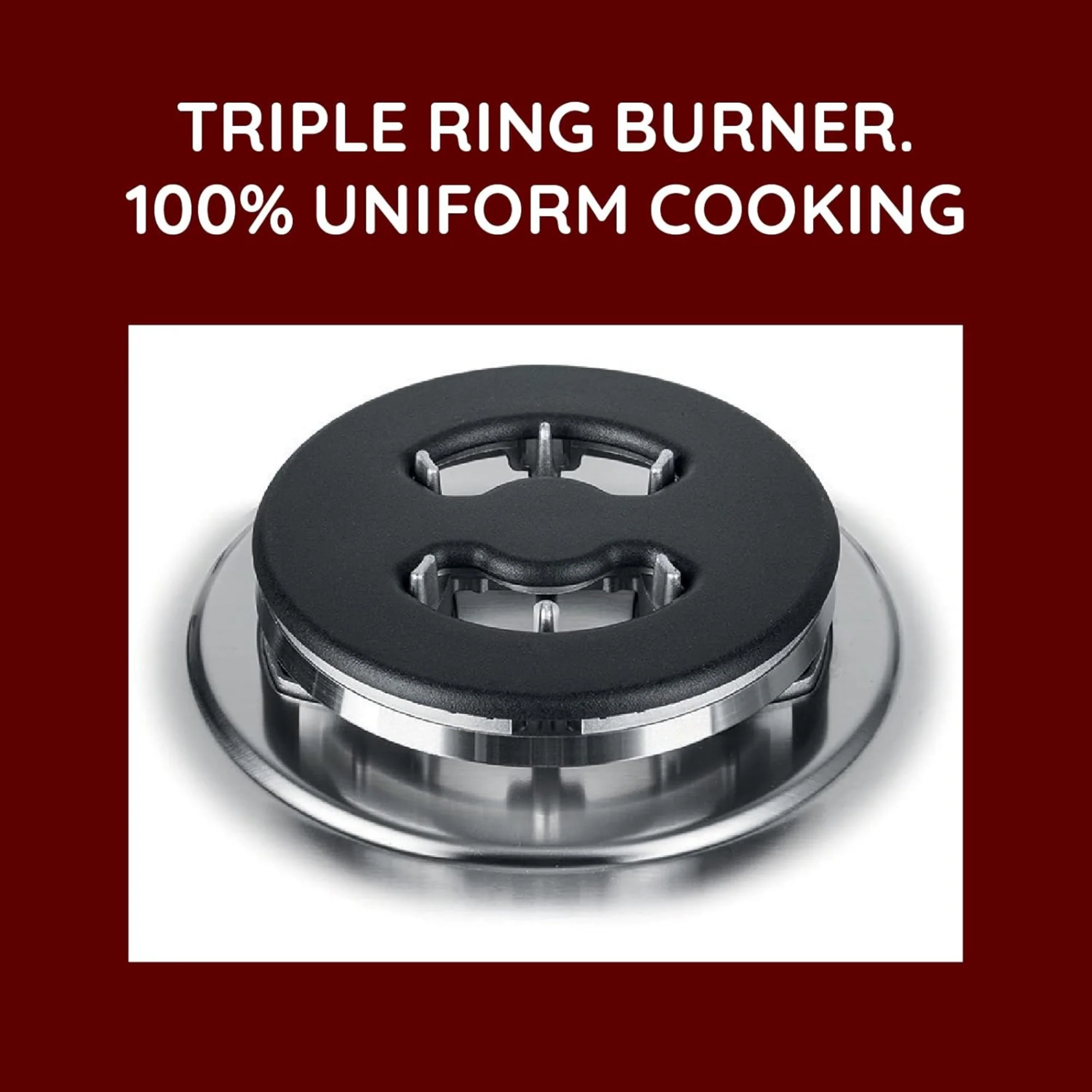 Ariston Free Standing Gas Cooker 90x60cm – 5 Burners Triple Crown Maxi Oven Rotisserie AM9GM1KMX/MEA - Image 4