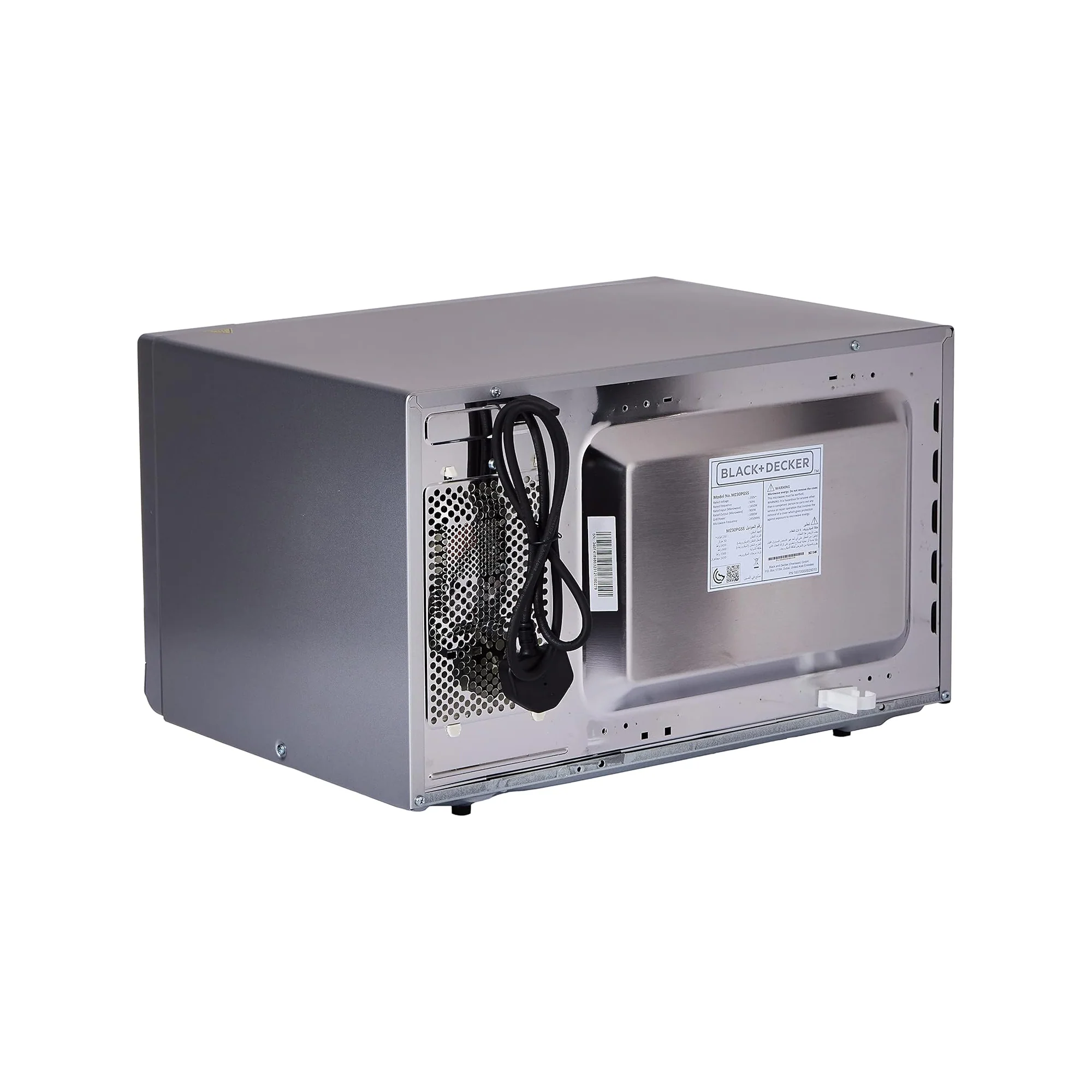 BLACK+DECKER 30 Liter Digital Microwave Oven with Grill – 900W Auto Menu Defrost Function Mirror Finish MZ30PGSS - Image 4