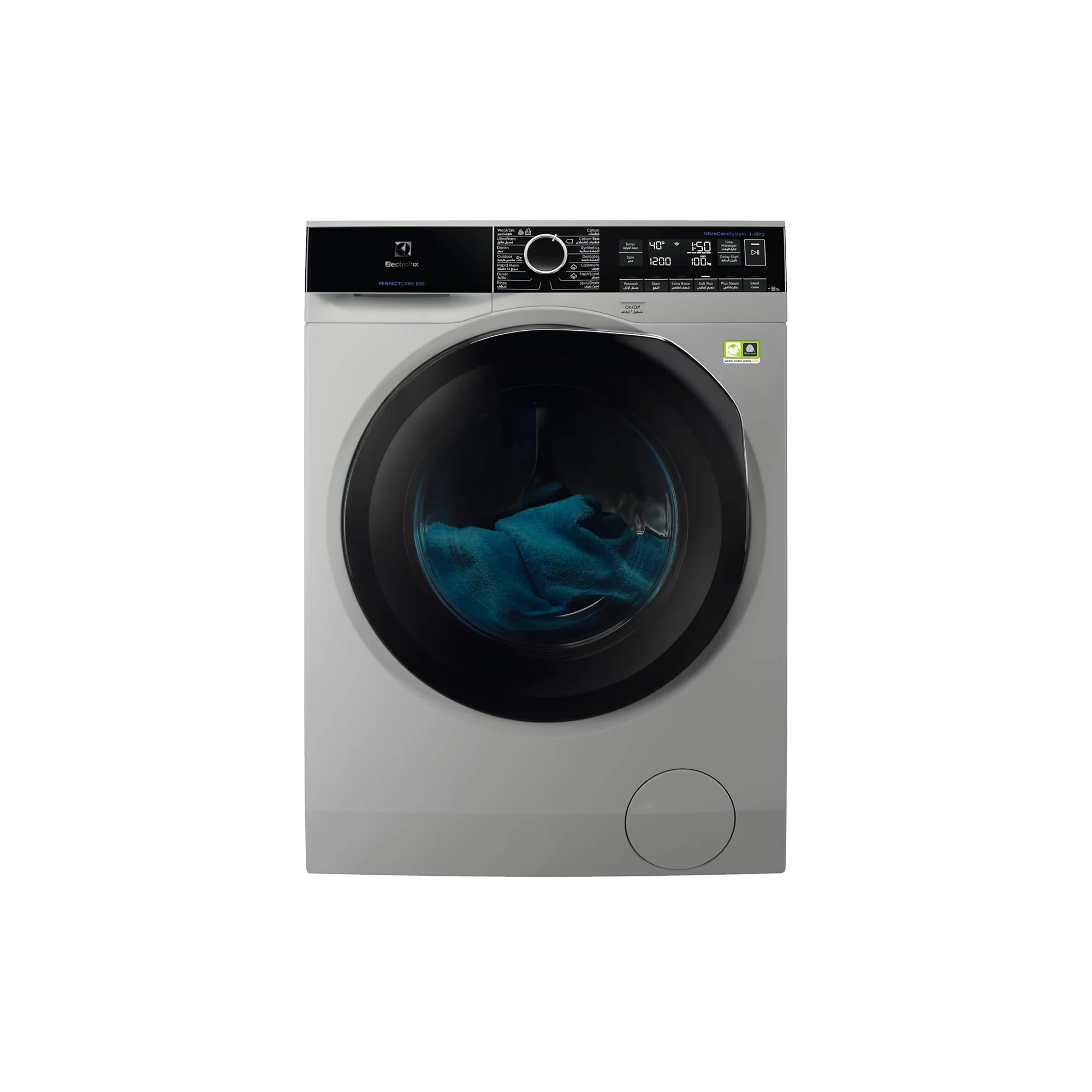 Electrolux 10 kg Front Load Washing Machine – 1600 RPM Inverter Motor UltraWash SteamCare EW8F1168MS
