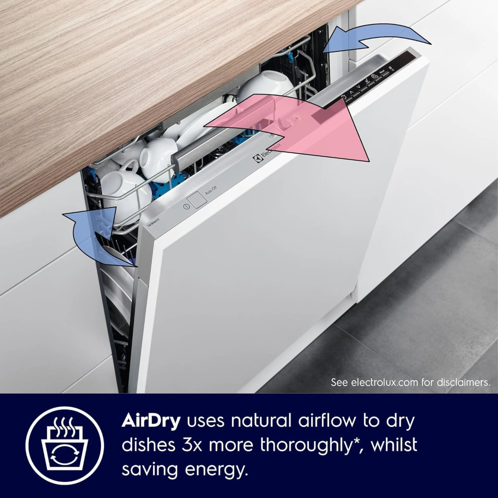 Electrolux 15 Place Settings Freestanding Dishwasher – 8 Programs Inverter Motor SatelliteClean AirDry ESZ89300SX - Image 5