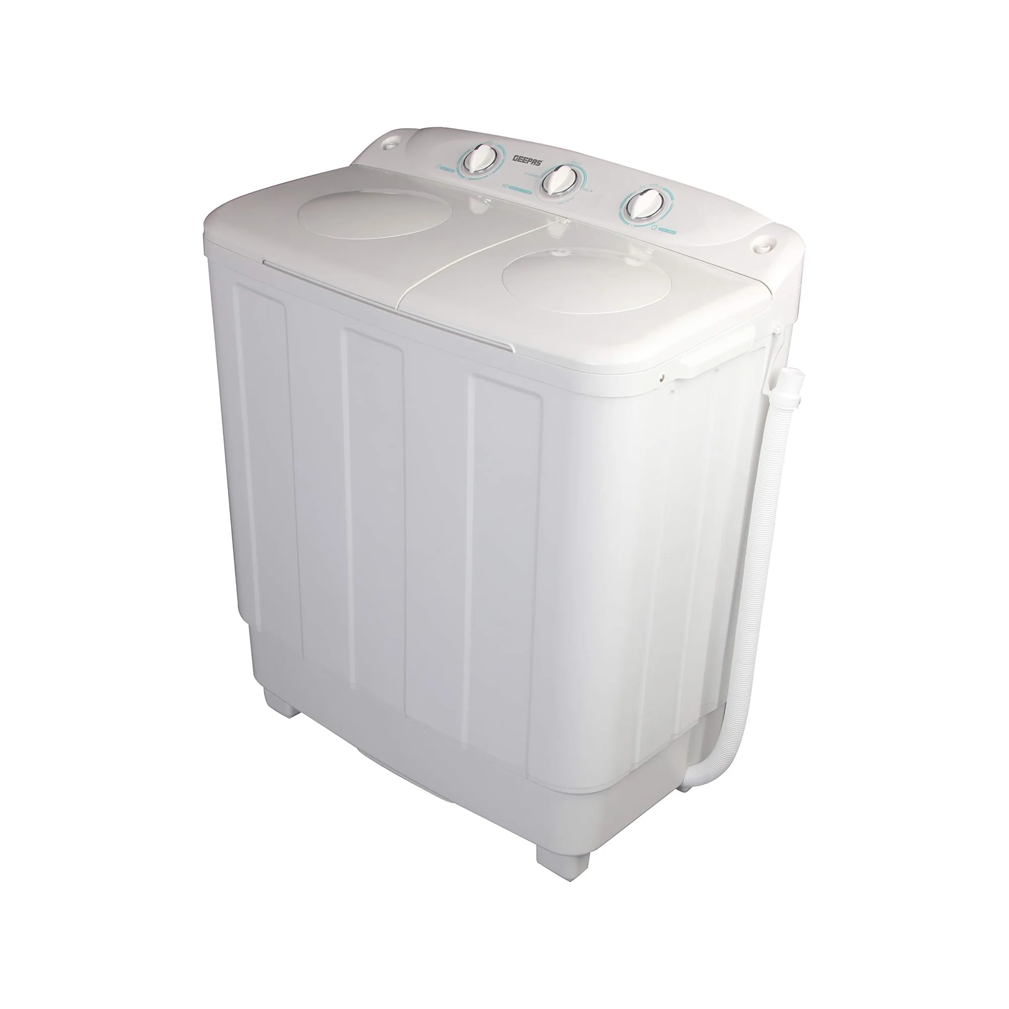 Geepas Twin Tub Washing Machine 7.2KG – Semi Automatic Ripple Pulsator Spin Dry GSWM6468 - Image 3