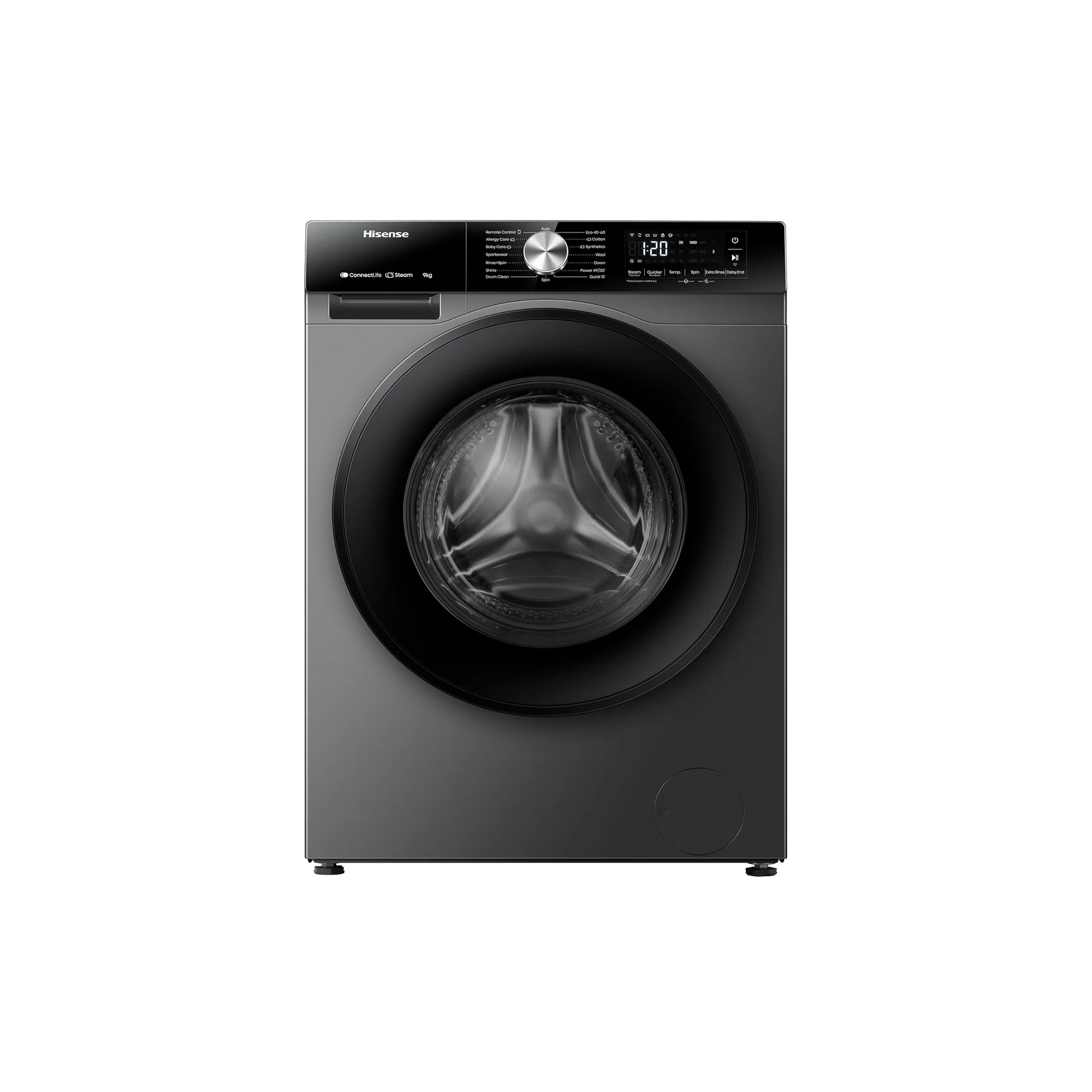 Hisense 10/6 kg Washer Dryer – 1400 RPM Inverter Motor Steam Refresh Smart WiFi WD3S1043BT