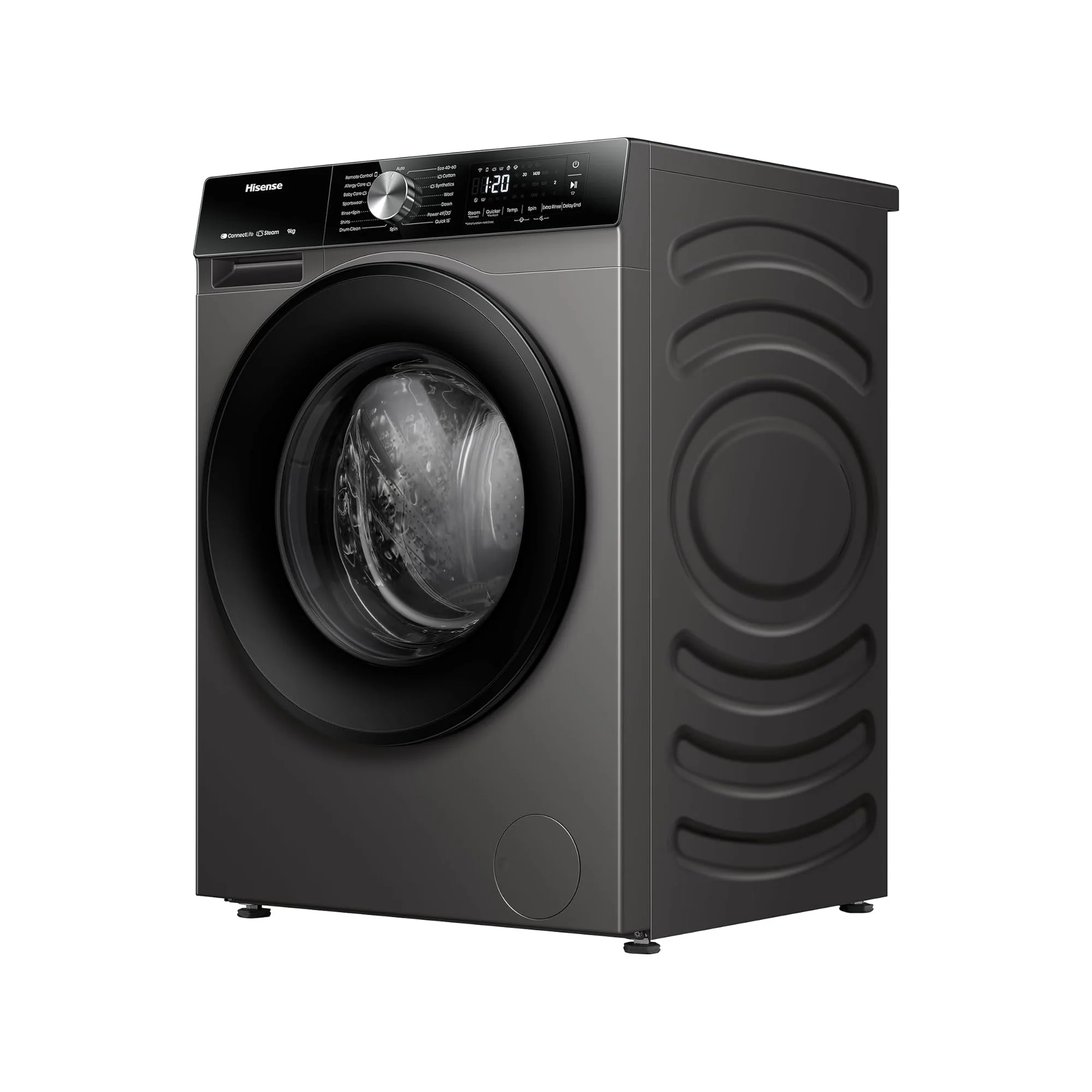 Hisense 10/6 kg Washer Dryer – 1400 RPM Inverter Motor Steam Refresh Smart WiFi WD3S1043BT - Image 2