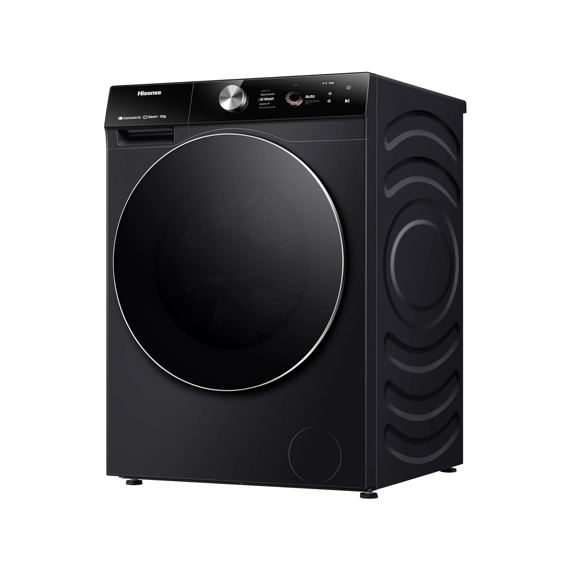 Hisense 12 kg Front Load Washing Machine – 1400 RPM Inverter Motor Smart WiFi Auto Dose WF7S1247BB - Image 5