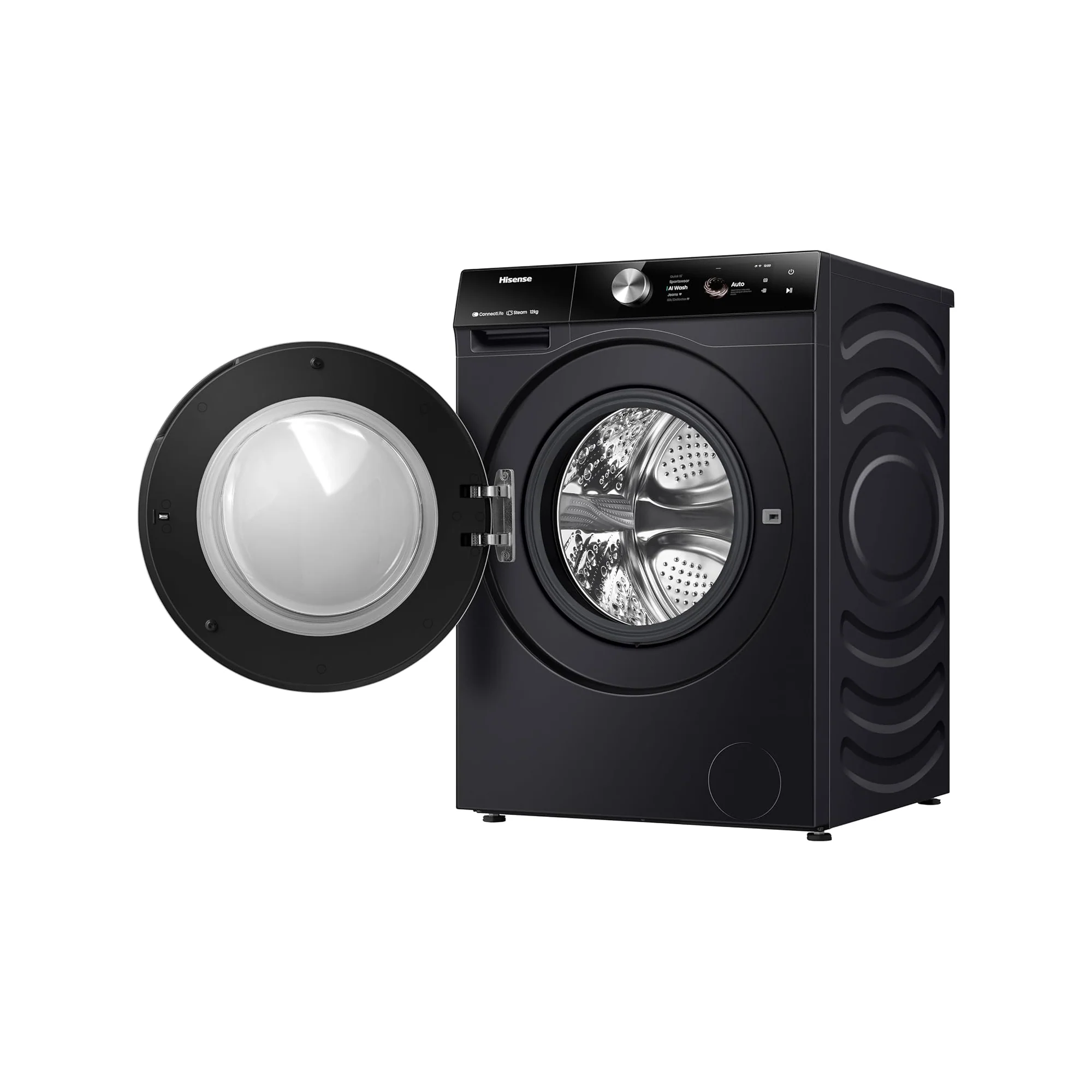 Hisense 12 kg Front Load Washing Machine – 1400 RPM Inverter Motor Smart WiFi Auto Dose WF7S1247BB - Image 8