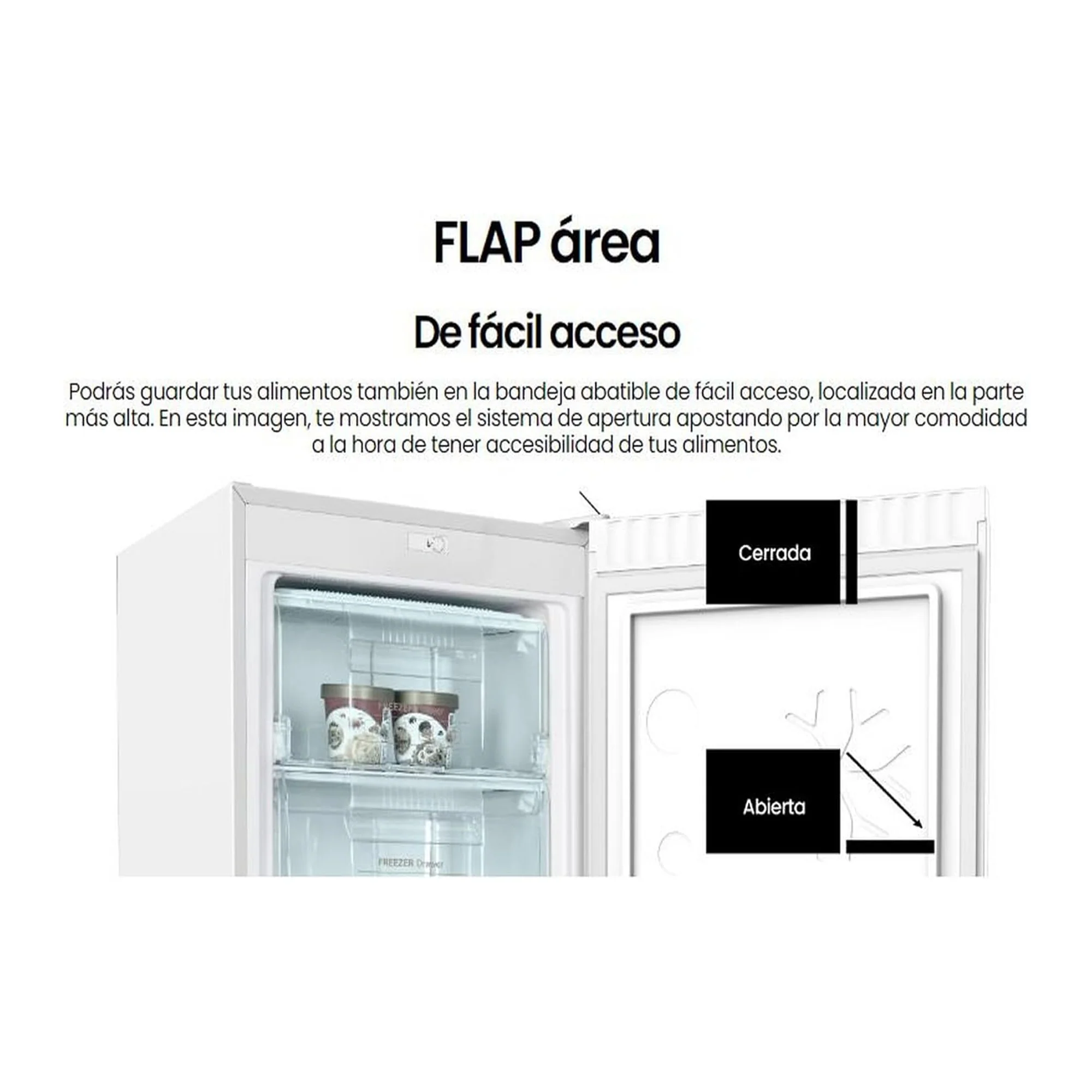 Infiniton Vertical Freezer 145L – Fast Freezing Reversible Door 4 Star Rating CV-140L25WEP - Image 6