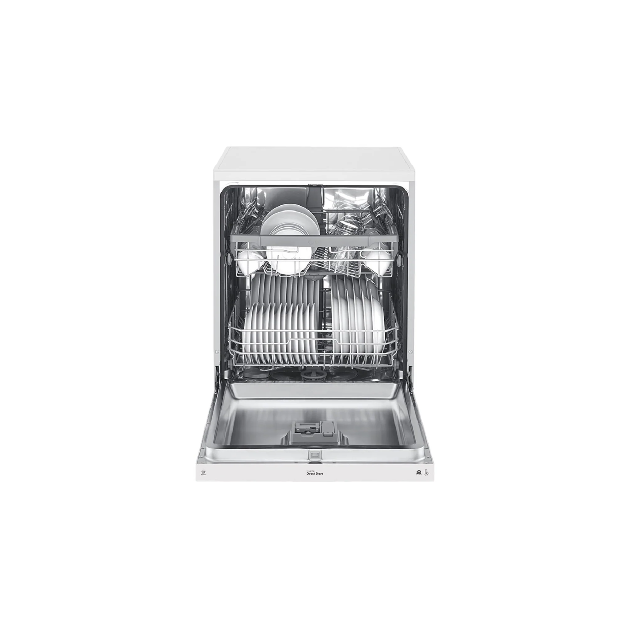 LG free standing 8 Prograams 14 Place Settings Dishwasher white DFB512FW - Image 3