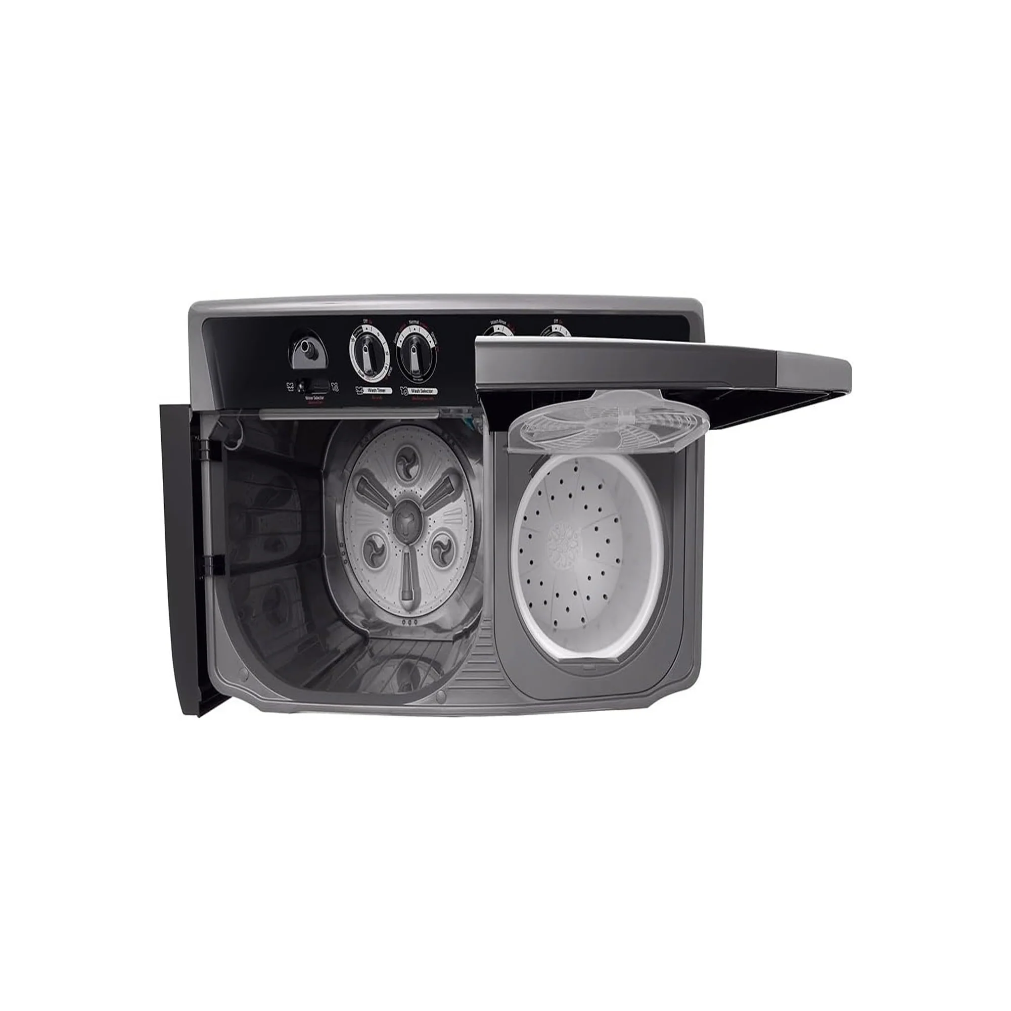 LG Twin Tub Washing Machine 14KG – Wind Jet Dry Roller Jet Pulsator 3 Wash Programs P2061NT - Image 3
