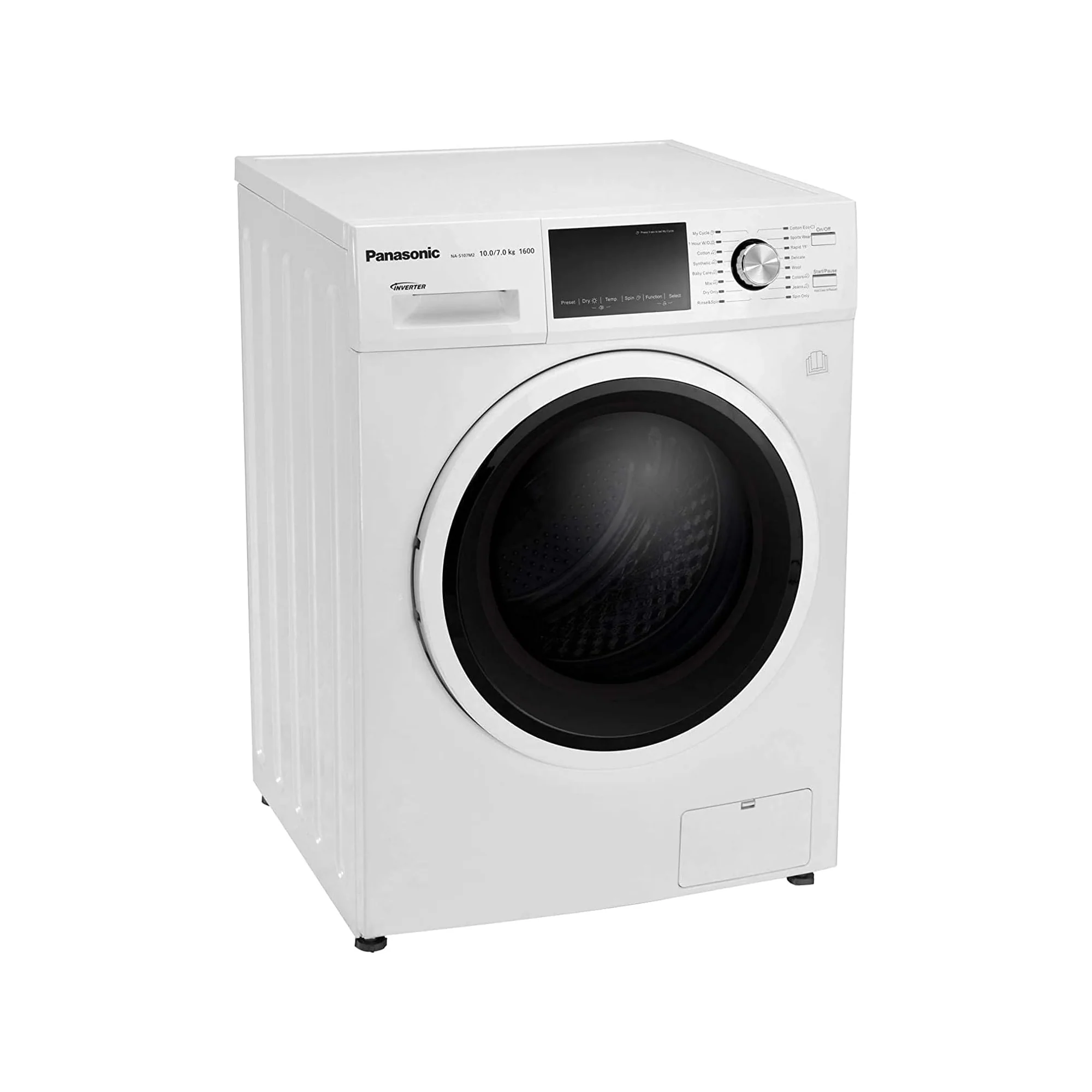 Panasonic 10/7 kg Washer Dryer – 1600 RPM Inverter Motor Abaya Wash Hygiene Care NA-S107M2WAE - Image 2