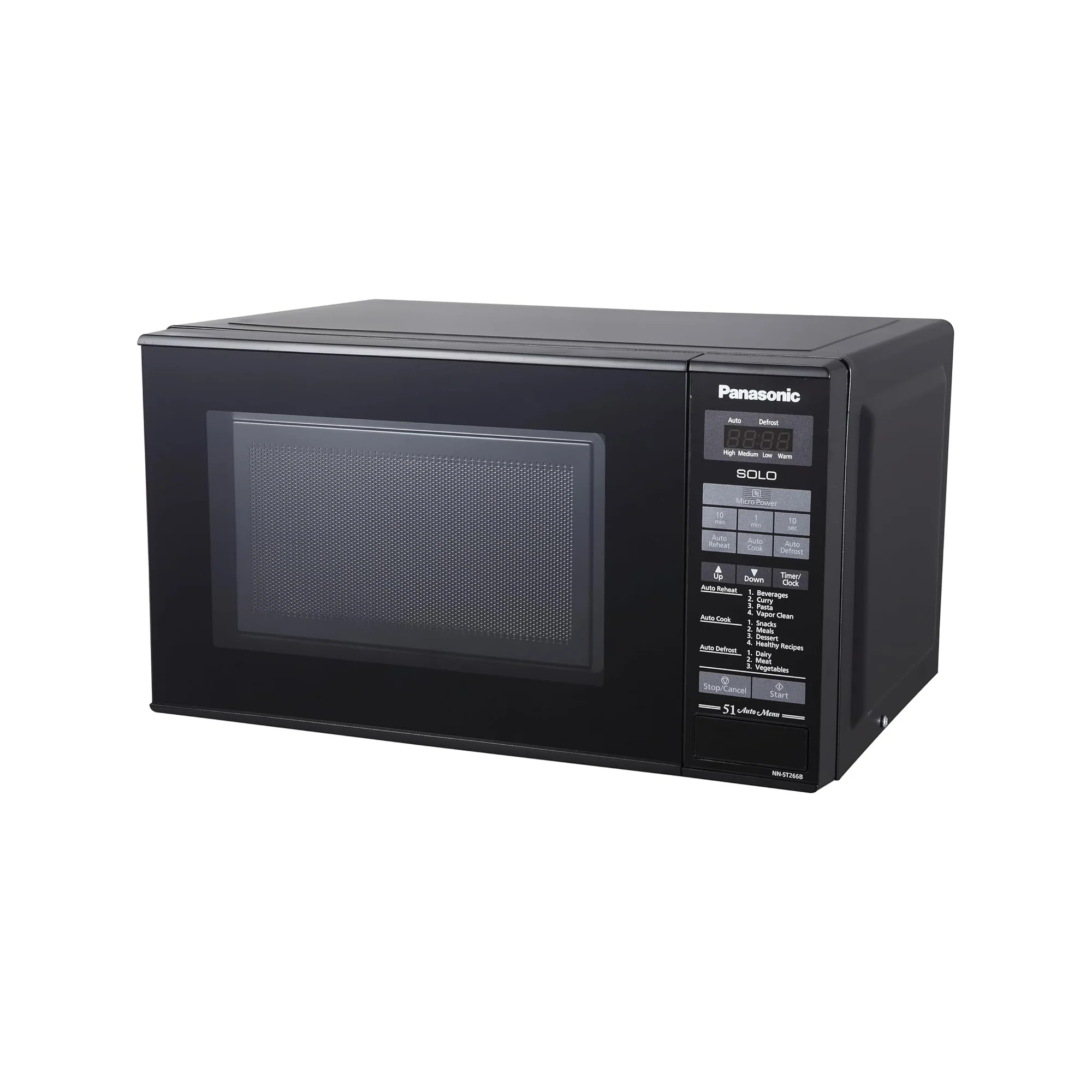 Panasonic 20 Liter Solo Microwave Oven – 800W 51 Auto Menu Auto Defrost Touch Control NN-ST266B - Image 2