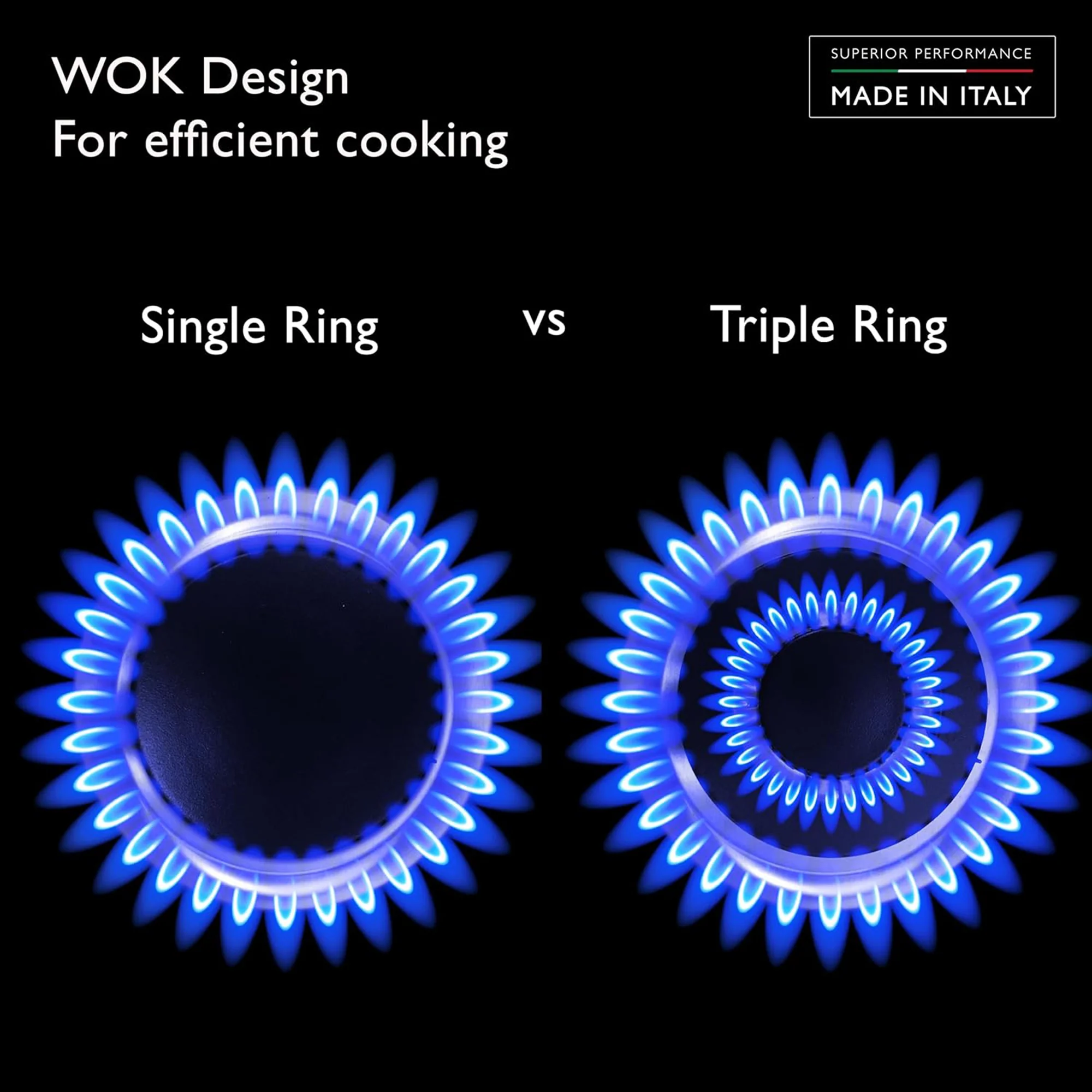 Tecnogas Superiore 90×60 cm Freestanding Gas Cooker with 5 Burners – 133L Convection Fan Oven Stainless Steel N3X96G5VCF - Image 5