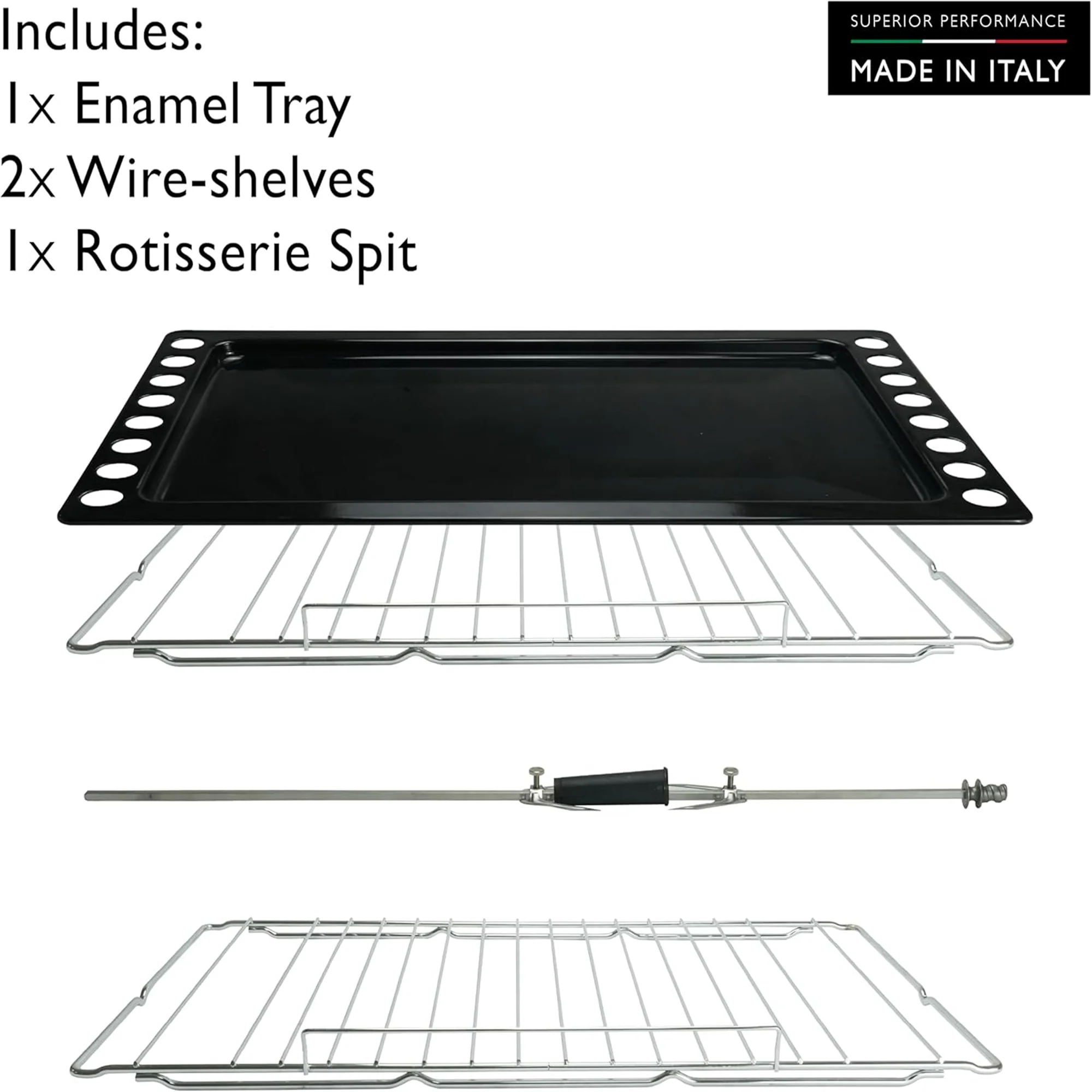 Tecnogas Superiore 90×60 cm Freestanding Gas Cooker with 5 Burners – 133L Convection Fan Oven Stainless Steel N3X96G5VCF - Image 9