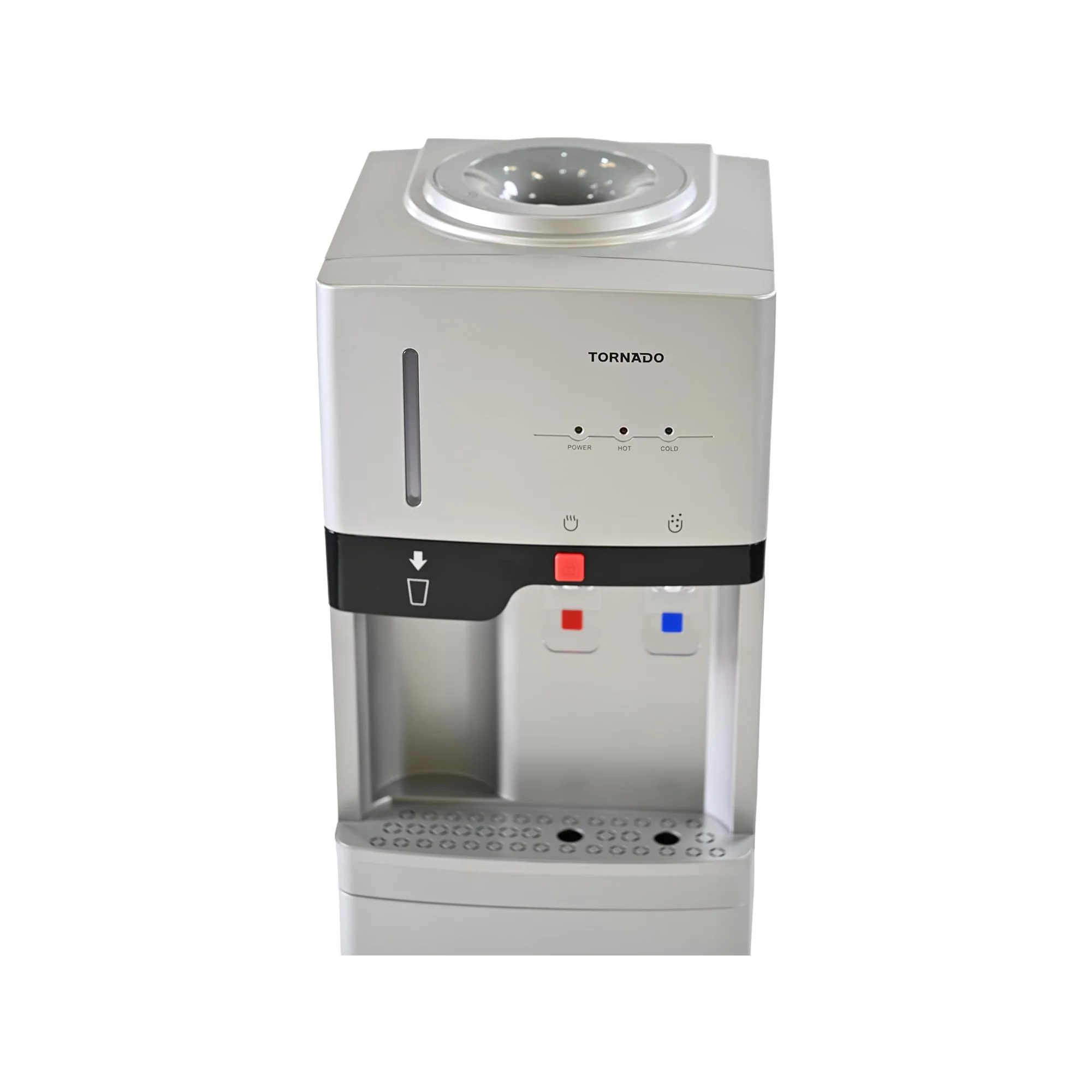 Tornado Top Load Water Dispenser – Hot & Cold Cup Holder Cabinet Storage Silver TWD-L3CHE-S - Image 6