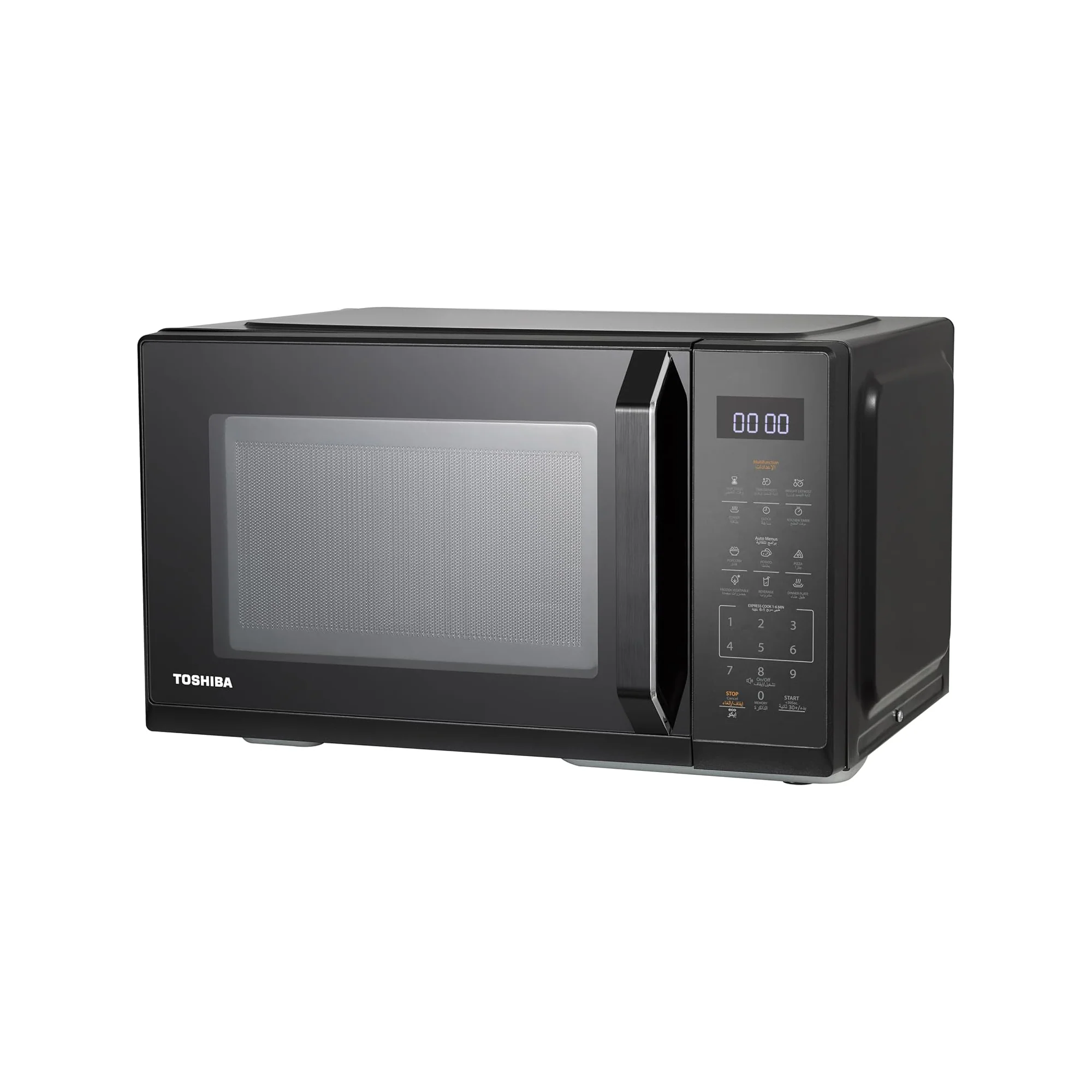 Toshiba 20 Liter Solo Microwave Oven – 800W 11 Power Levels Auto Menu Defrost Function MW3-EM20PE(BK) - Image 2