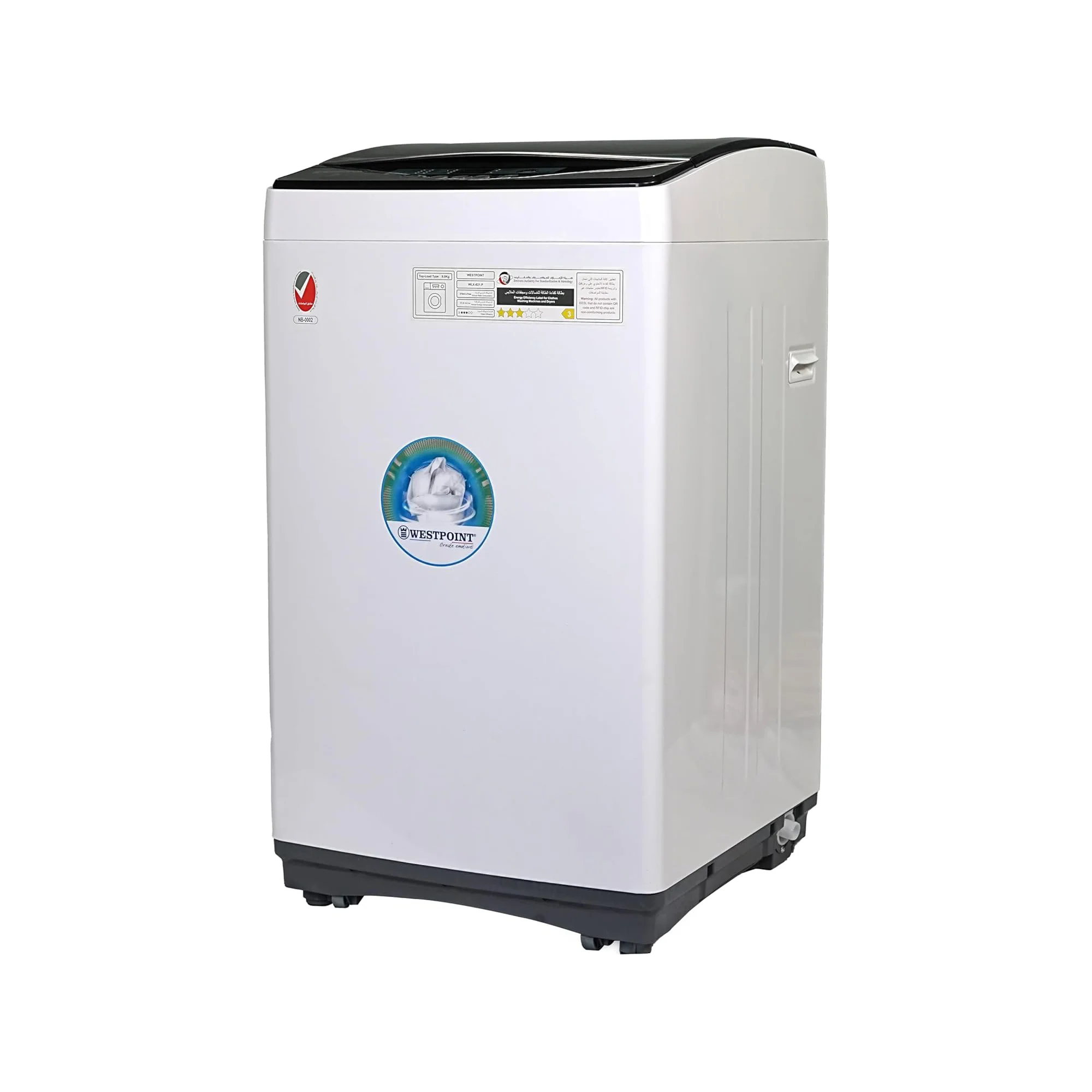 Westpoint Top Load Washing Machine 8KG – Fully Automatic 9 Programs LED Display WLX-821P - Image 3